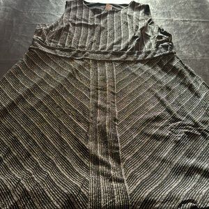 NWT Lane Bryant Black & silver shiny dress Size 22/24